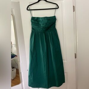 Abercrombie Poplin strapless dress